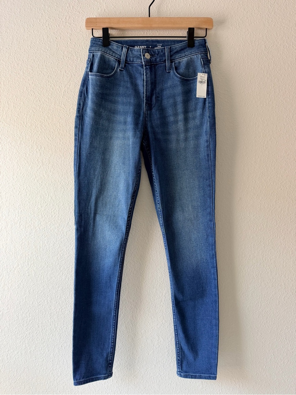 Old Navy High-Rise WOW Super-Skinny Jeans Size 0 Dark Wash NWT